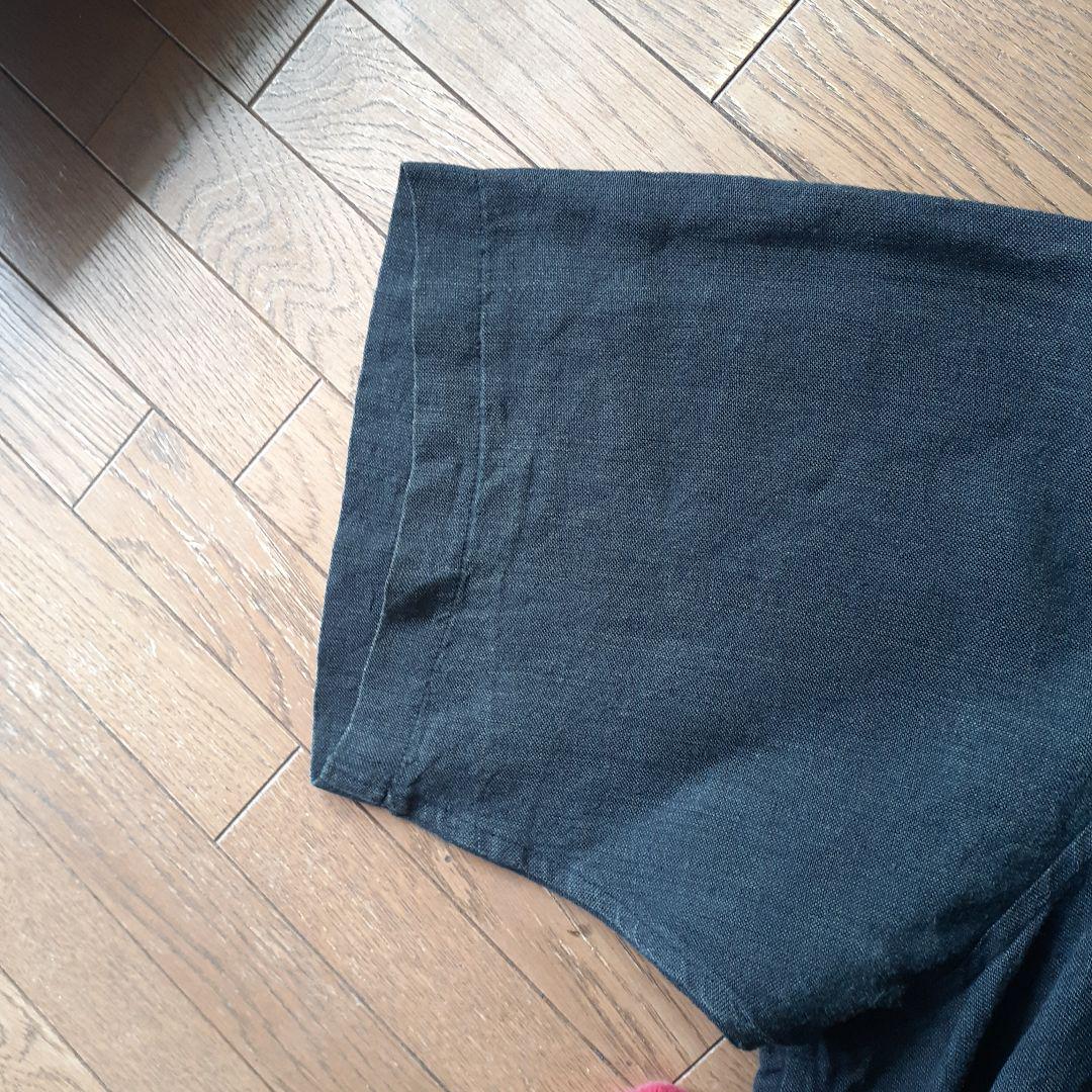 Y's リネン半袖ロングシャツ、ワンピース