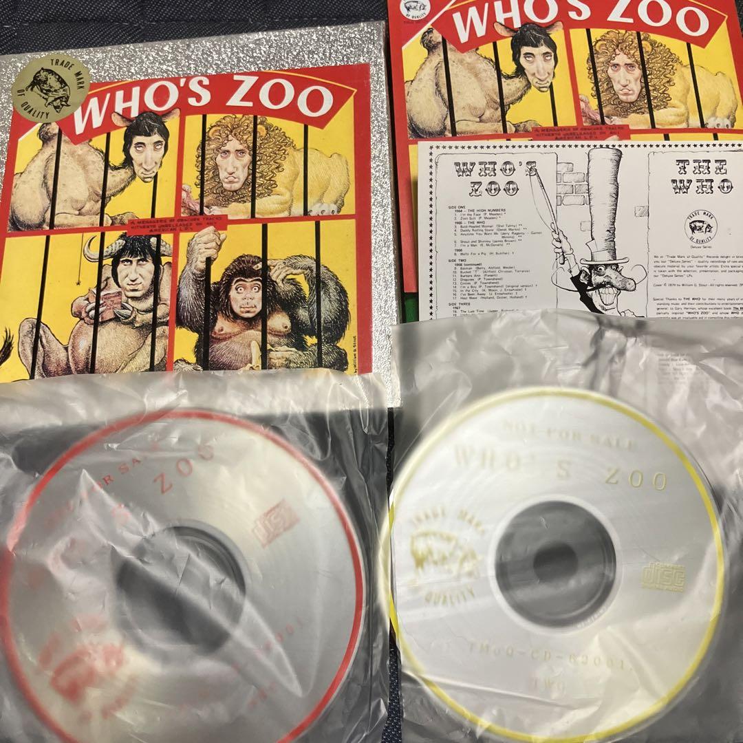 THE WHO 貴重盤「WHO´S ZOO」 2枚組CD ザ・フー モッズ THE WHO 貴重盤「WHO´S ZOO」 2枚組CD ザ・フー モッズ