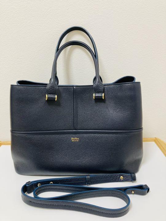 MaxMara/マックスマーラ/トートバッグ/ネイビー