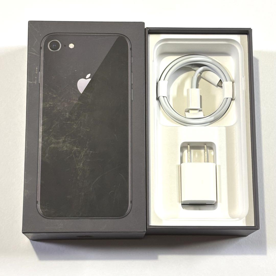 iPhone8】 Space Gray 64GB SIMロックなし スマートフォン・携帯電話