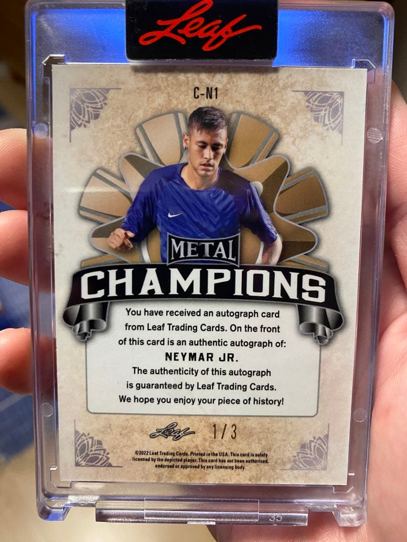 今年も話題の ネイマール サインカード【世界に3枚】Neymar auto