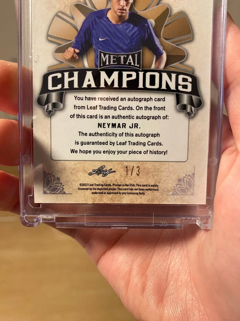 ネイマール サインカード【世界に3枚】Neymar auto | fpfs.com.py