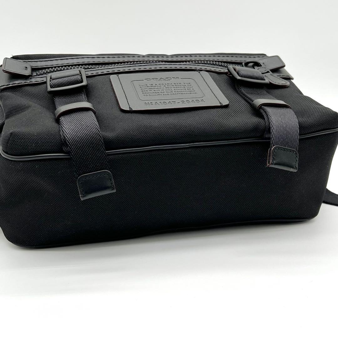 【極美品】COACH Utility pack ボディバッグ ウエストポーチ 黒