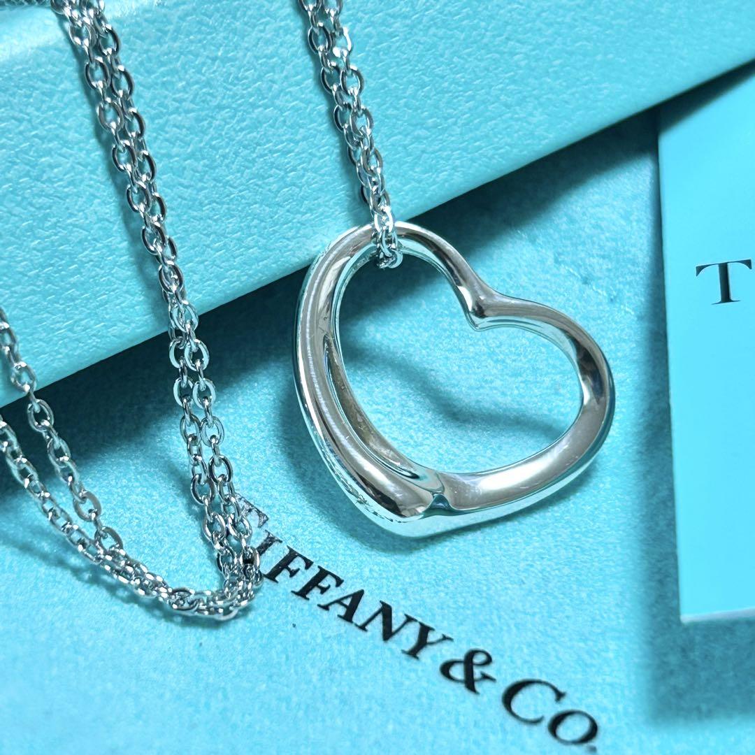 ティファニー　オープンハート　ネックレス　ペンダント　Tiffany シルバー