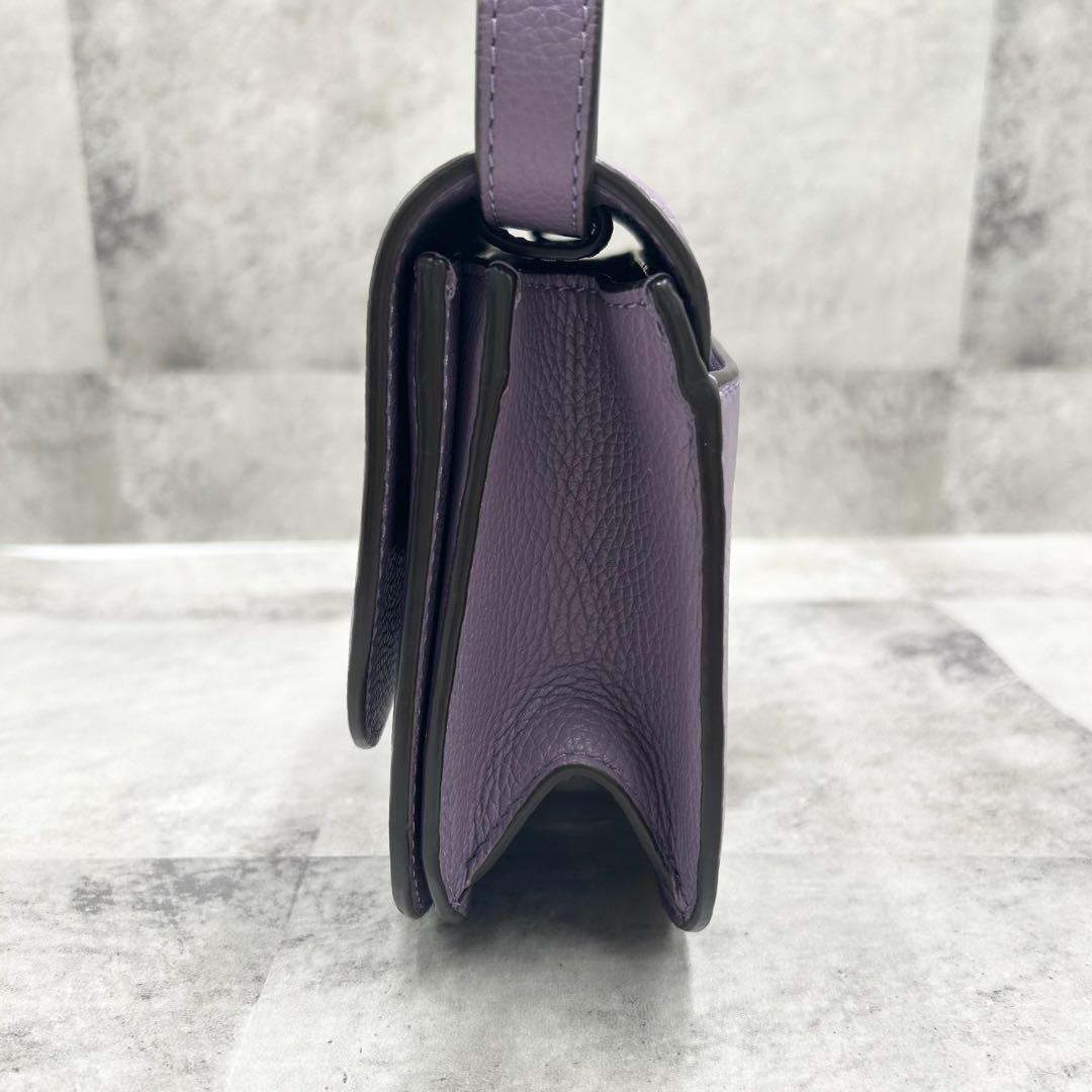 ✨美品✨トリーバーチ　ショルダーバッグ 2way ブリテン　レザー　パープル