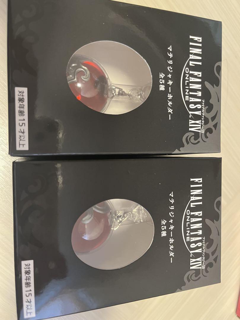 ファイナルファンタジーXIV FF14 マテリジャキーホルダー 赤　10個セット ファイナルファンタジーXIV マテリジャキーホルダータイトー