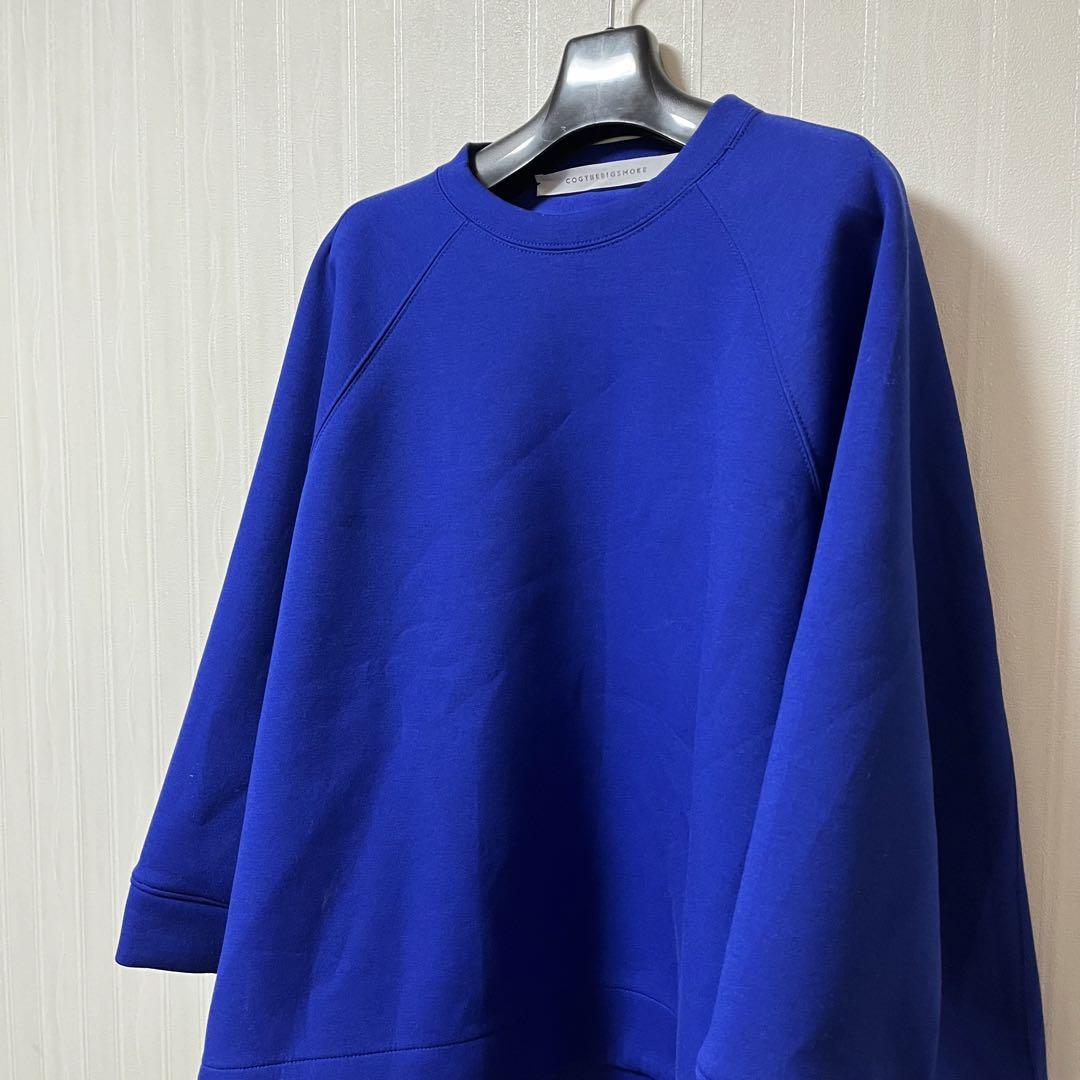 NOBLE】コグ ザビッグスモーク　スウェットカットソー　ブルー