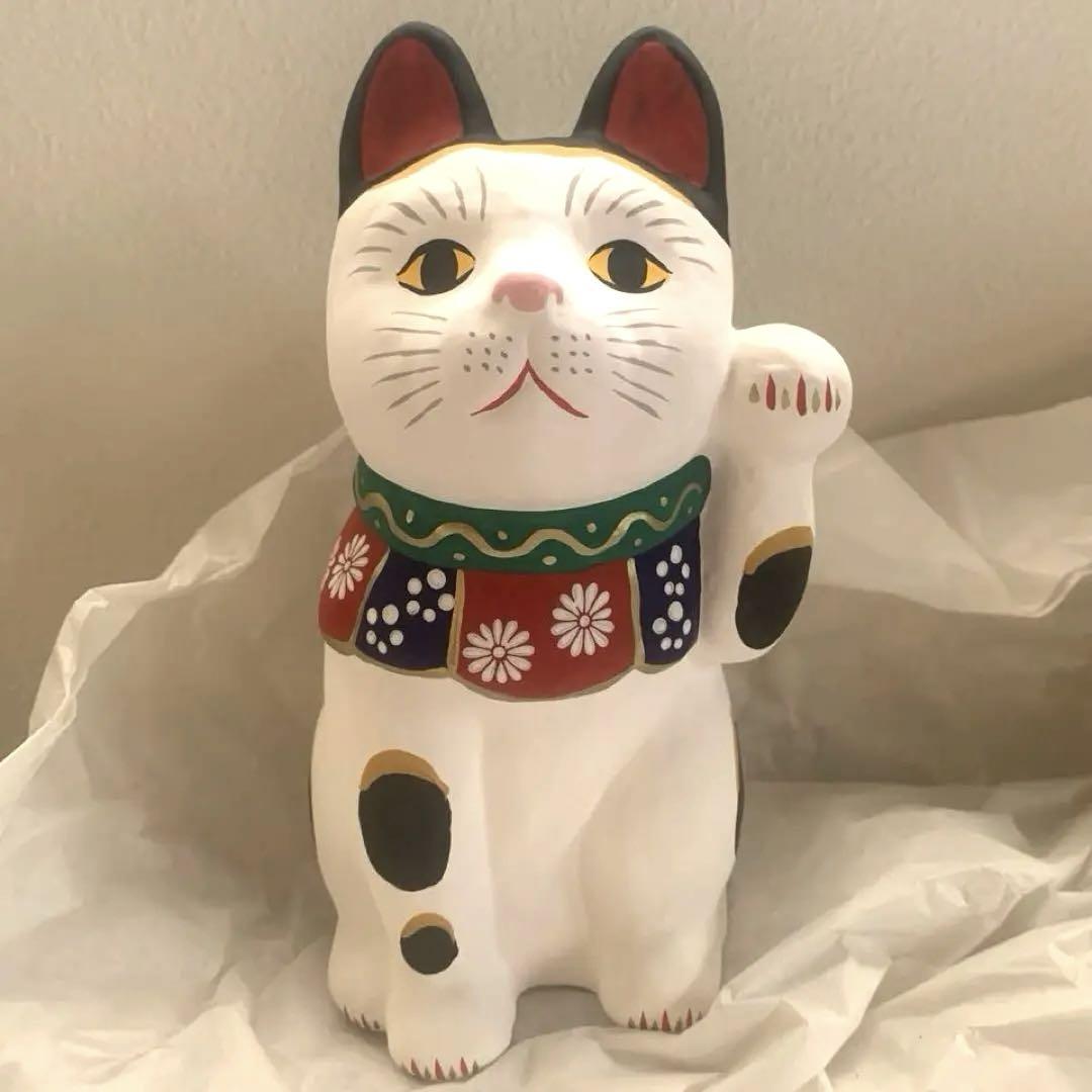 新品未使用★箱付き★招き猫★人招き★イケメンイケネコ★福猫★開運★商売繁盛