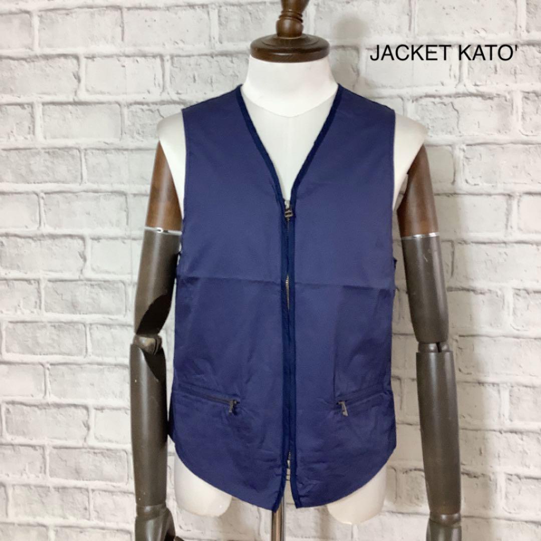 JACKET KATO' ベスト  ブルー  Sサイズ