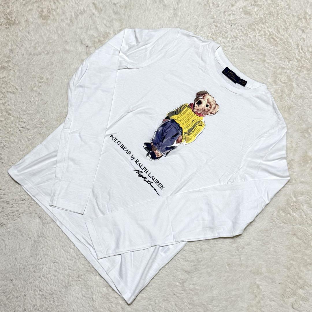 Polo Bear by Ralph Lauren【S】長袖 Tシャツ ホワイト