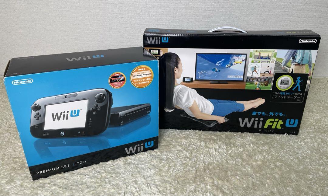 Wiiu 本体 Wii Fit バランスボード　ブラック　セット