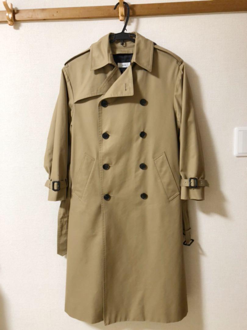 お値段ご相談OK ビッグロングBIG LONGトレンチコート BXFWt-m94193337759 HYKEハイク 定番最新品