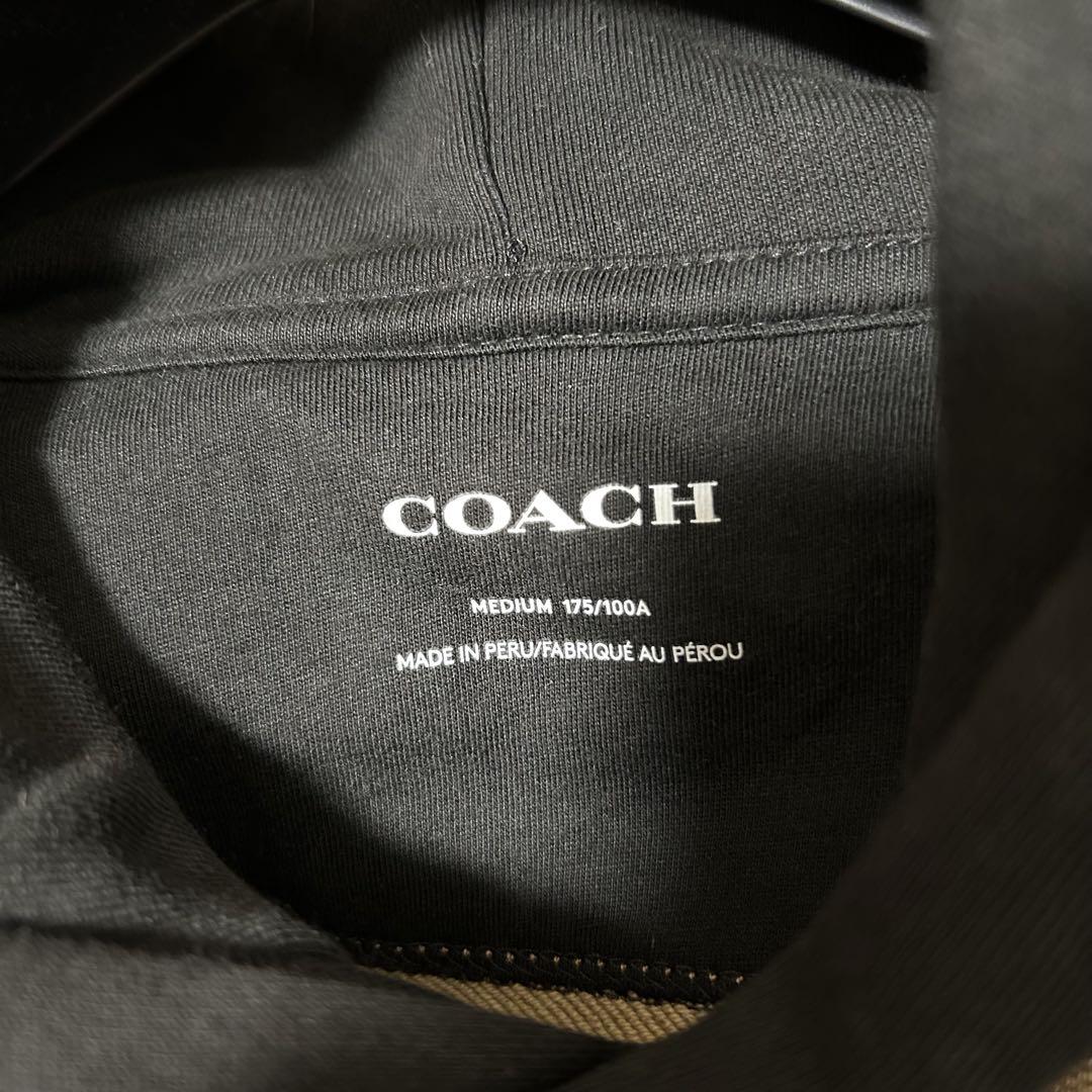 美品【COACH】セットアップ スウェット L シグネチャー 完売品 フーディー