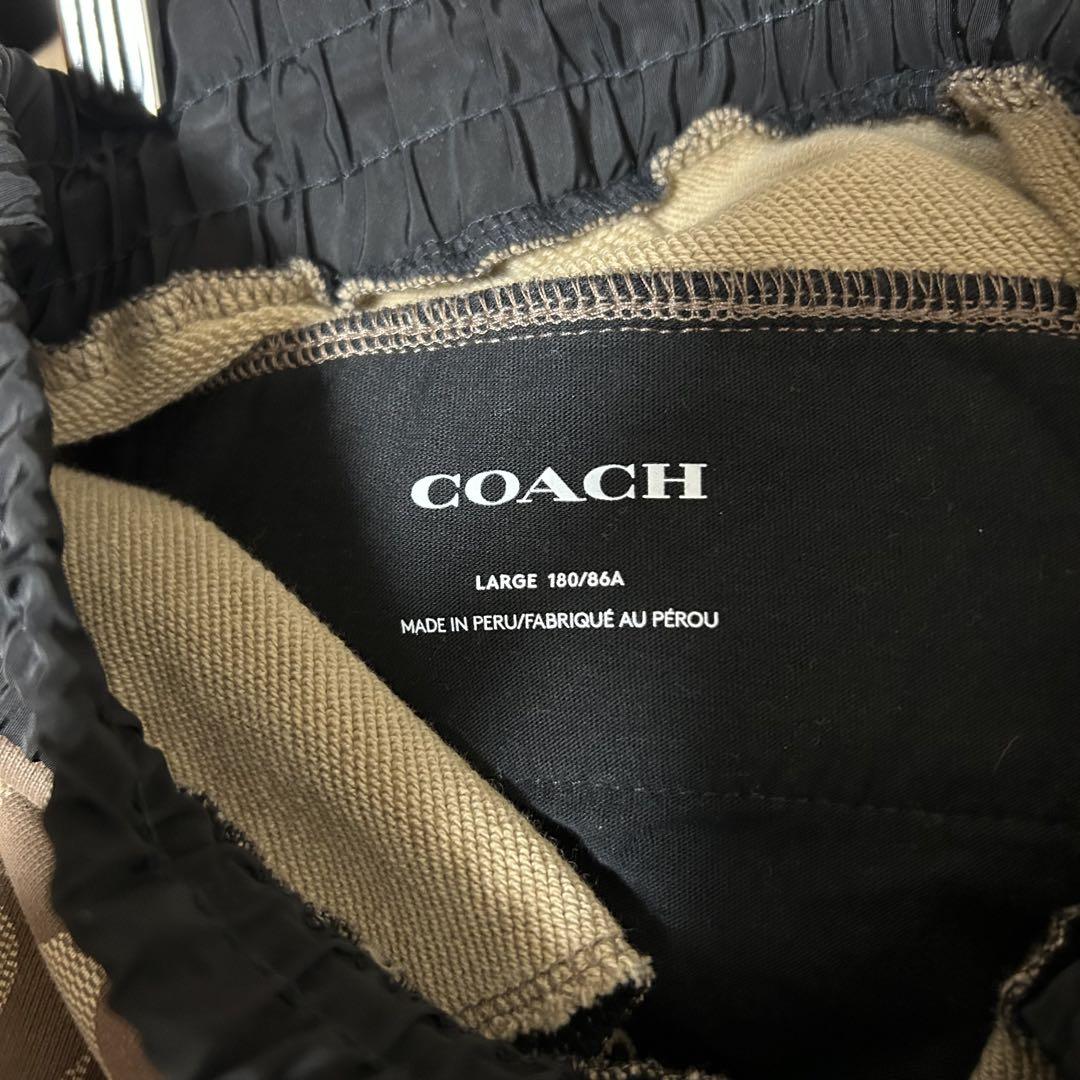 美品【COACH】セットアップ スウェット L シグネチャー 完売品 フーディー