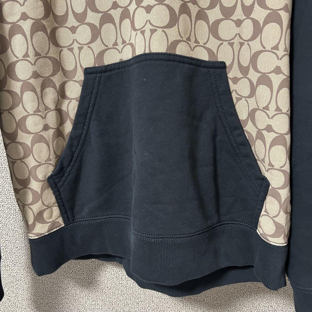 美品【COACH】セットアップ スウェット L シグネチャー 完売品 フーディー