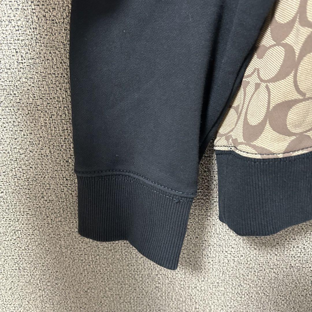 美品【COACH】セットアップ スウェット L シグネチャー 完売品 フーディー