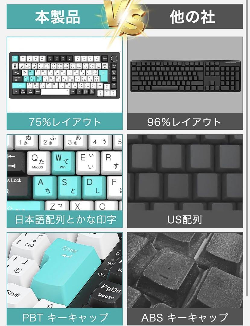 ❤️新品❤️メカニカルキーボード KB820 ゲーミングキーボード サテライト軸