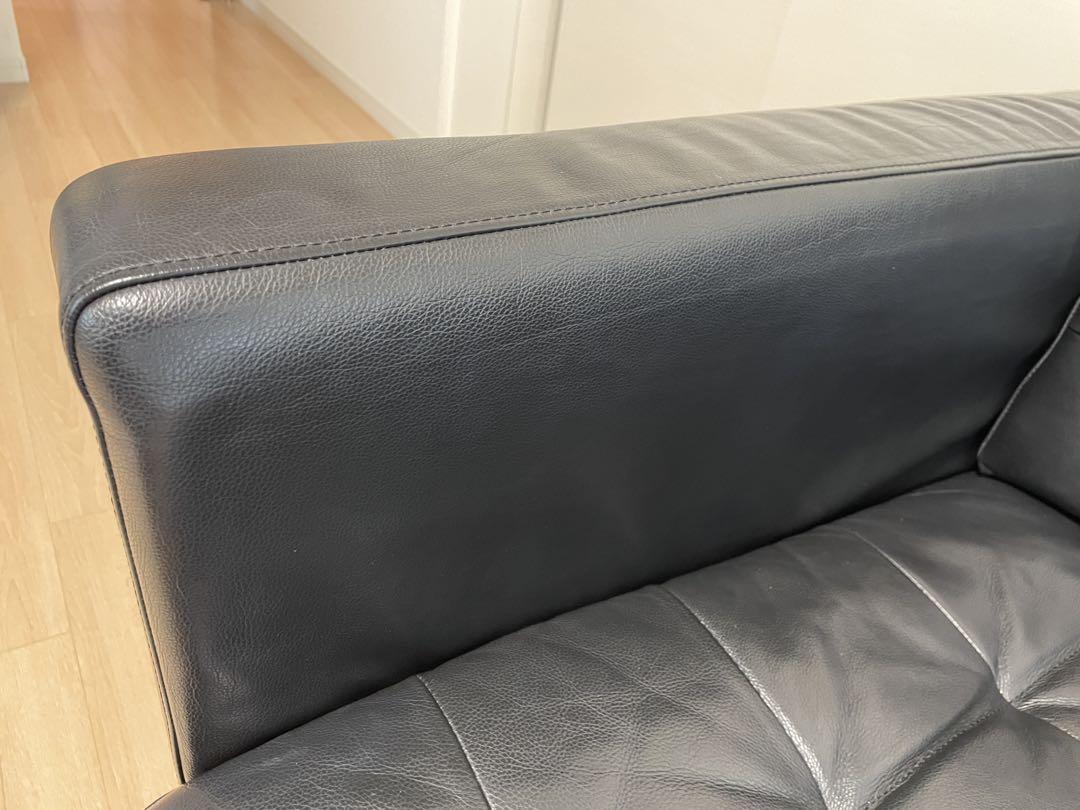 革ソファー 2人掛け　IKEA LANDSKRONA