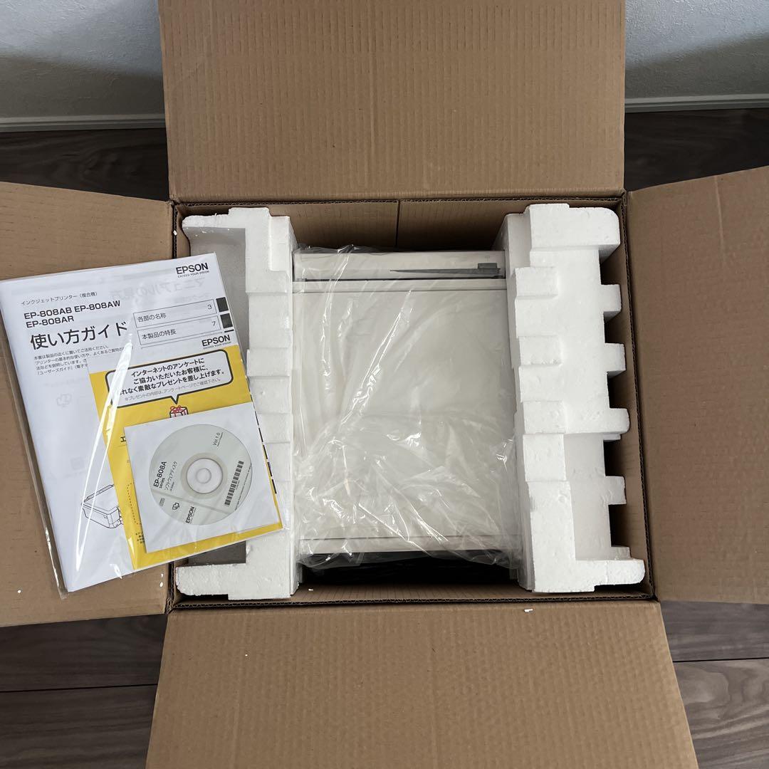 EPSON EP-808AW プリンター ホワイト 白【ジャンク品】