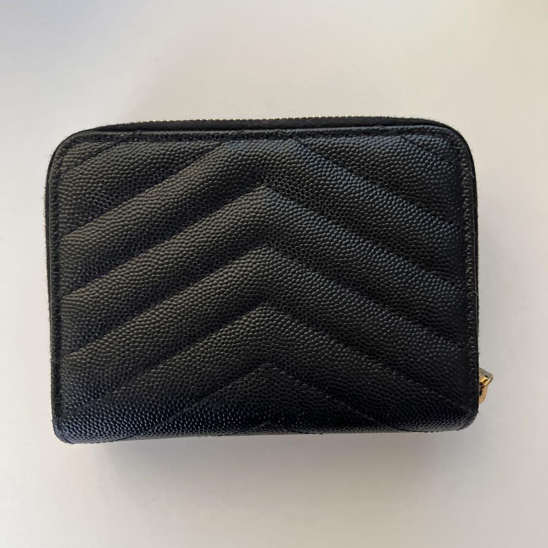 【Saint Laurent】マトラッセ ジップアラウンド ウォレット キルティングレザー製 カサンドラSAINT LAURENTマトラッセ