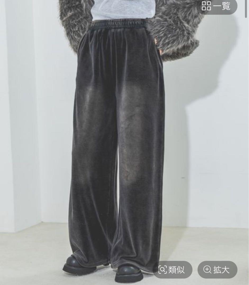 ブリーチベロアワイドパンツ 5,000円