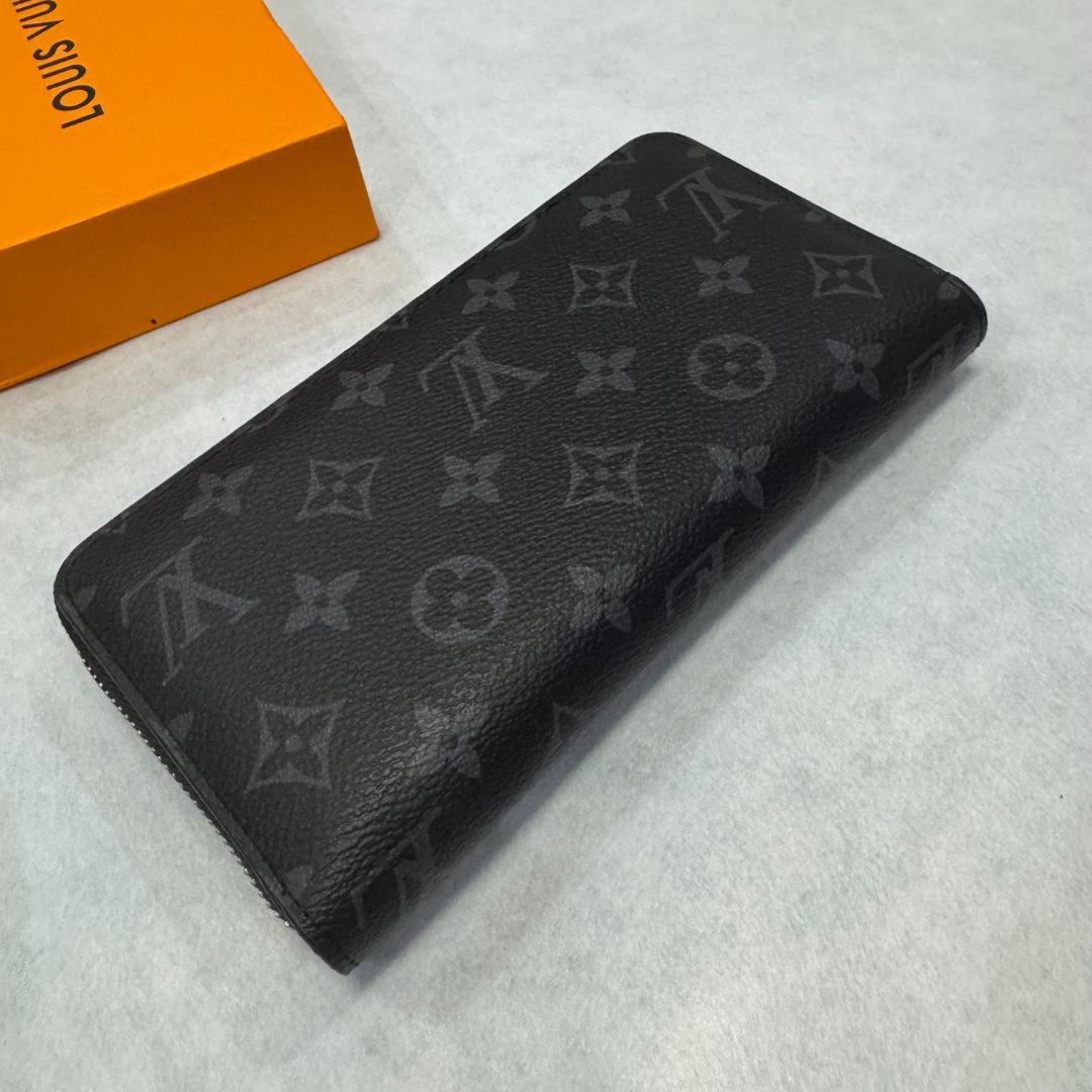 LOUIS VUITTON ブラックレザー長財布 LOUIS VUITTON ブラックレザー長財布