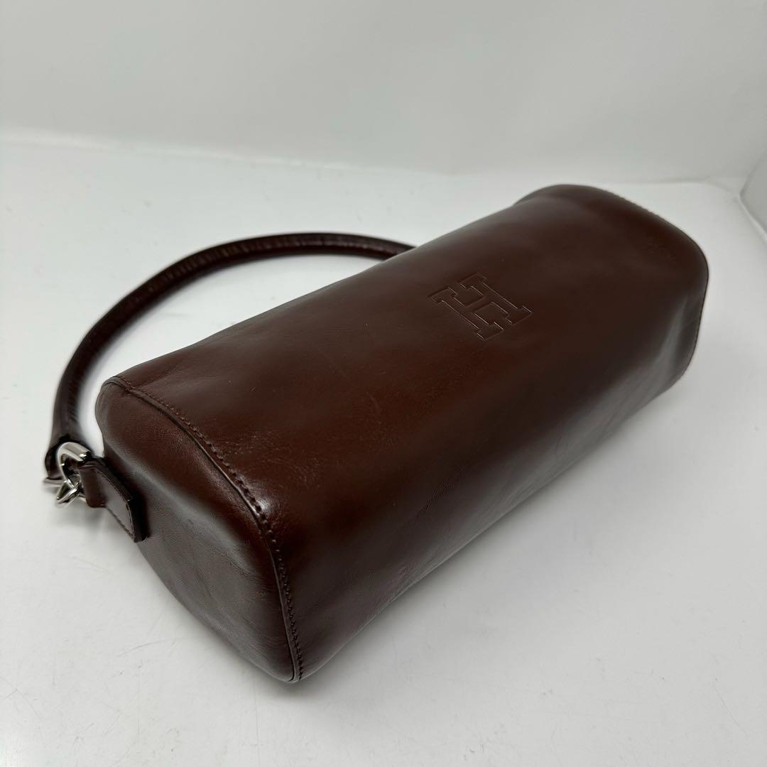 【美品】 HIROFU ヒロフ ハンドバッグ レザー Hロゴ w2 美品】 HIROFU ヒロフ ハンドバッグ レザー Hロゴ w2