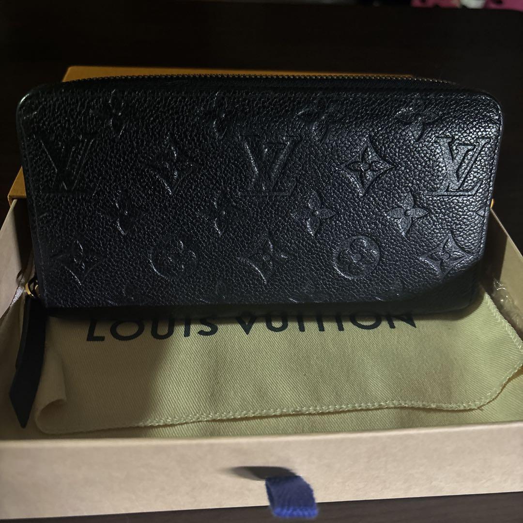 アンプラント ブラック ジッピーウォレット VUITTON ヴィトン 長財布 黒