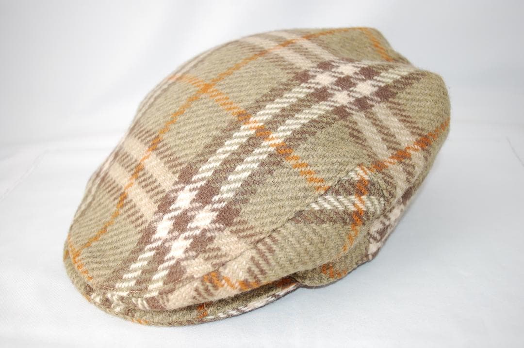 ヴィンテージ Burberrys バーバリー チェック柄ハンチング帽 UKBURBERRY