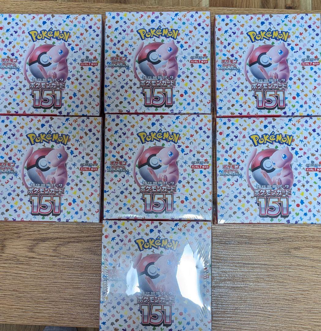 ポケモンカード ポケカ 151 シュリンク付き  未開封  7box