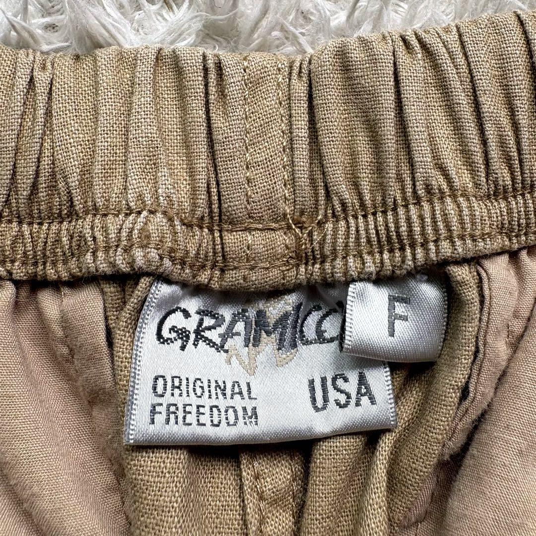 ★リネン混合★ GRAMICCI チノパン ワイドパンツCHINO ベージュ ☆リネン混合☆ GRAMICCI チノパン ワイドパンツCHINO ベージュ