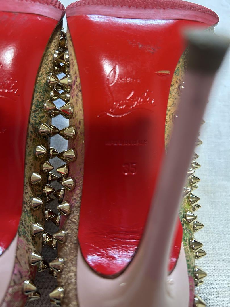 Christian Louboutin スパイクヒール マルチカラー