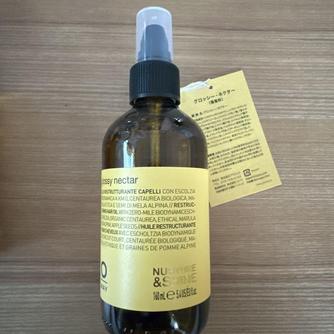 glossy nectar ヘアオイル 160ml glossy nectar: restructuring hair oil 160ml | OWAY