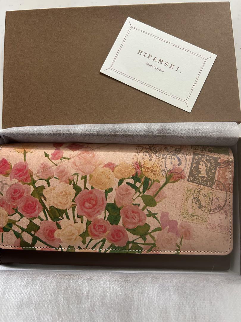 HIRAMEKI. バラの花柄 二つ折り財布（ウィリアムモリスの