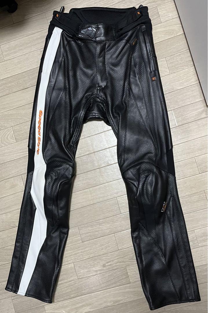 3L★hyodo ヒョウドウ 牛革　パンチングレザー D30 ライダー　パンツ HYOD ヒョウドウ D3O 牛革 パンチングレザー パンツ ブーツ