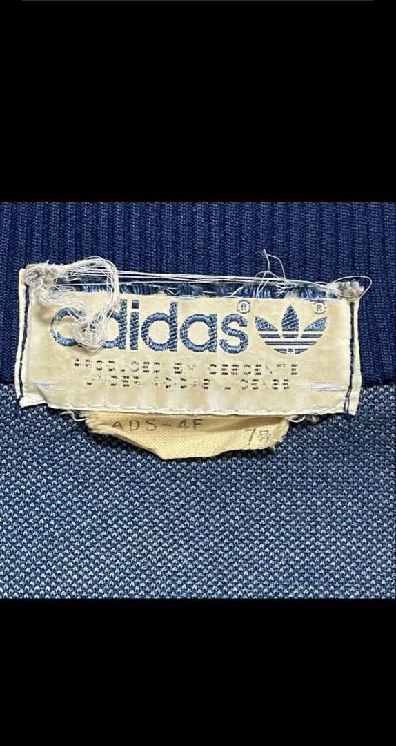 7号 80s old adidas デサント製 トラックジャケット レトロ XL