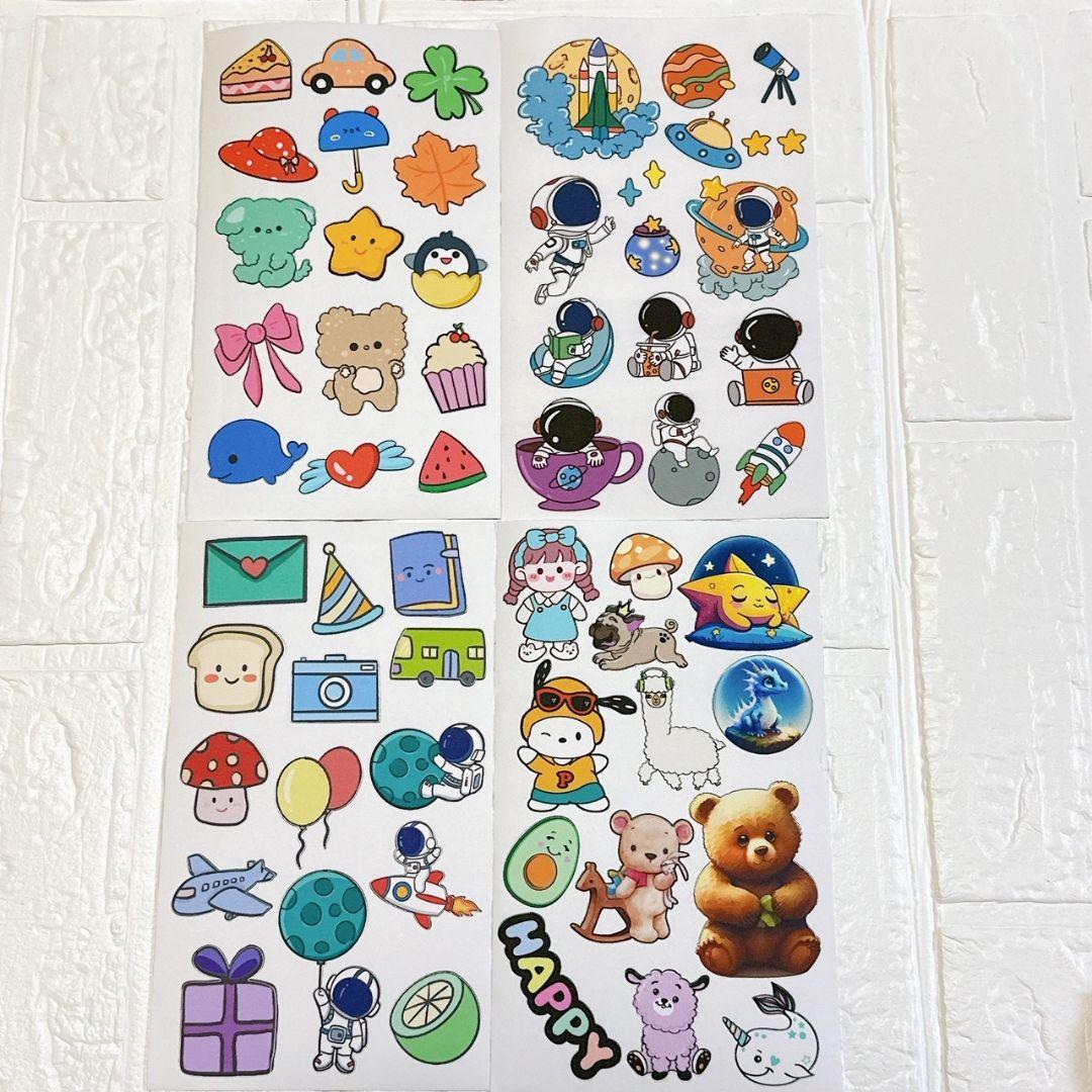 ナイロン用補修シート ダウンジャケット 補修布 かわいい【4枚セット】 洗濯可能