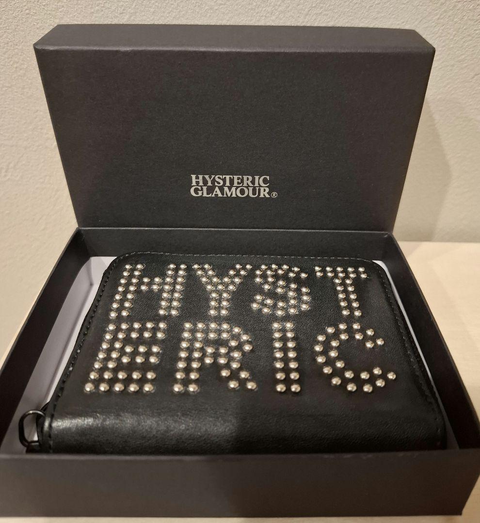 HYSTERIC GLAMOUR スタッズ 二つ折り財布 本革