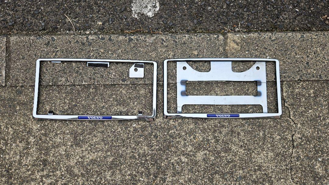 ボルボ VOLVO ナンバーフレーム 前後