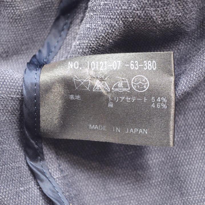 ANAYIアナイ 日本製アセテートリネンペプラムノーカラー