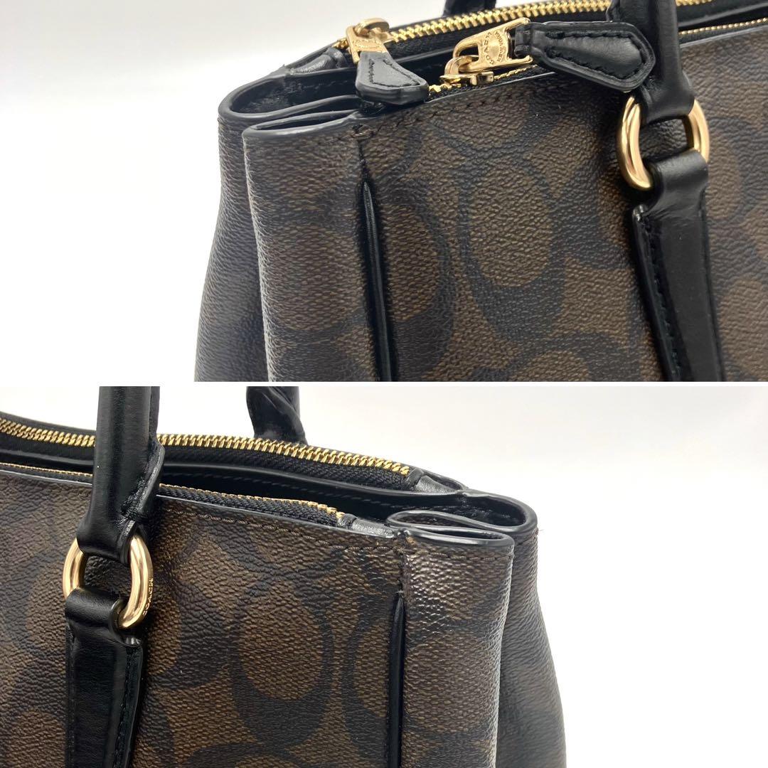 COACH - コーチ ハンドバッグ 2way PVC レザー 革 シグネチャー