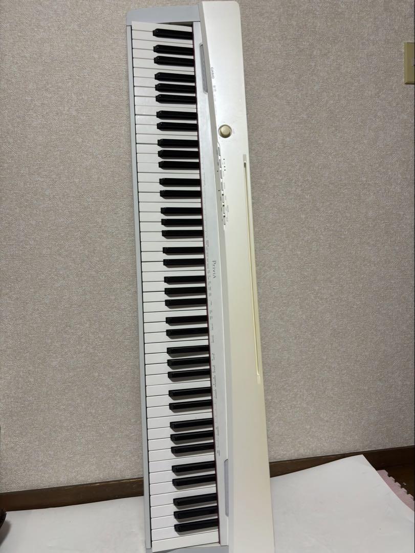 CASIO PX-135 88鍵盤 電子ピアノ 電源コード 譜面台 ペダル付