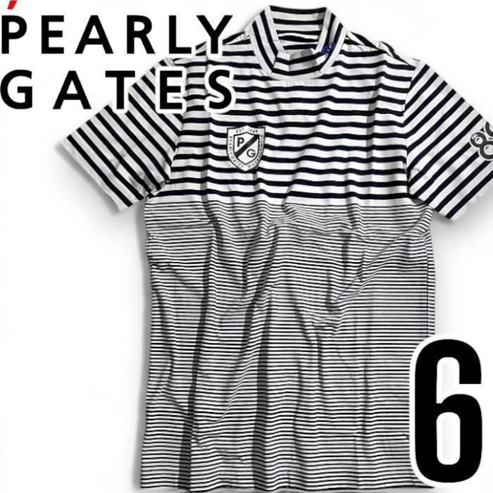 パーリーゲイツ ゴルフ モックネック 半袖 カットソー インナー Tシャツ 6