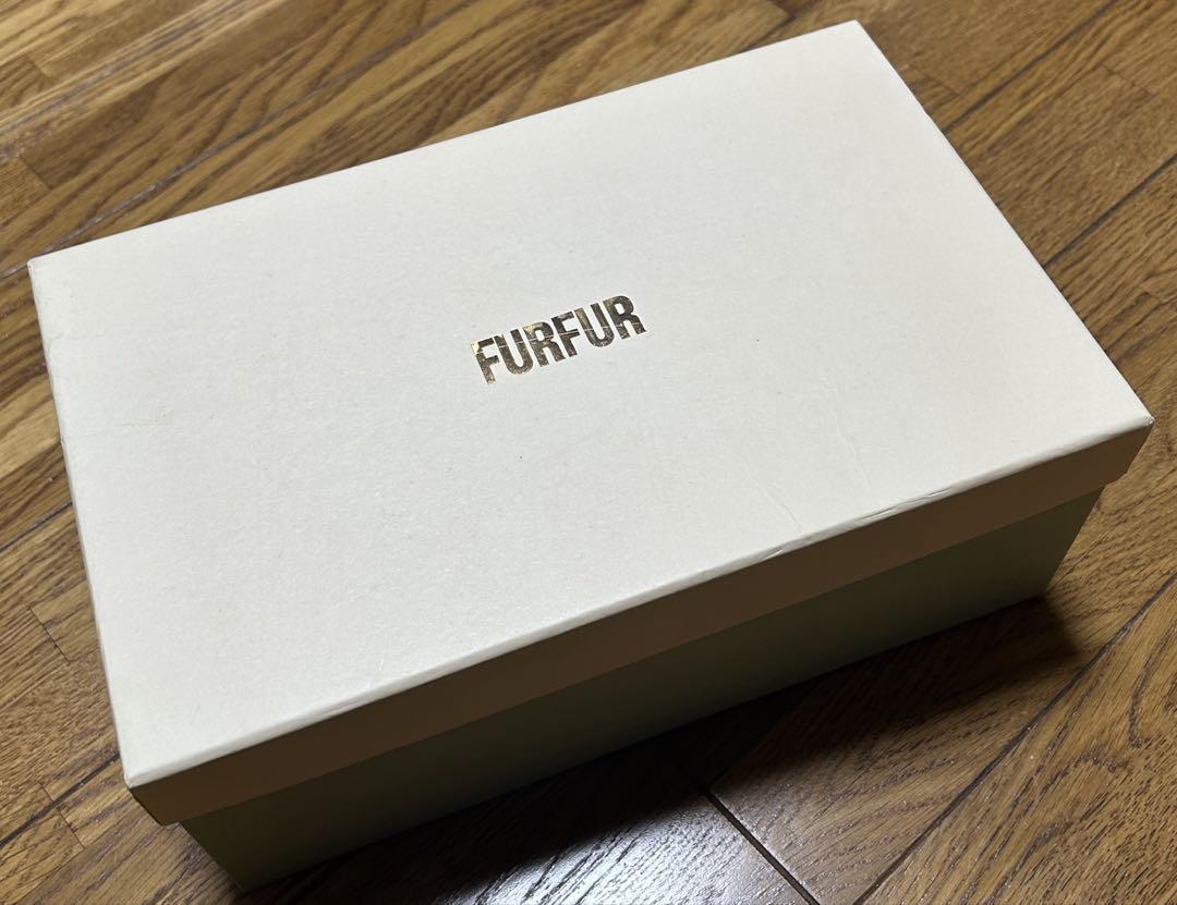 ファーファー ダブルストラップバブーシュ