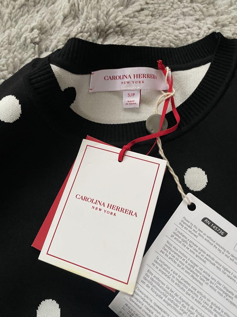 新品タグ付【CarolinaHerrera】ドット ニット