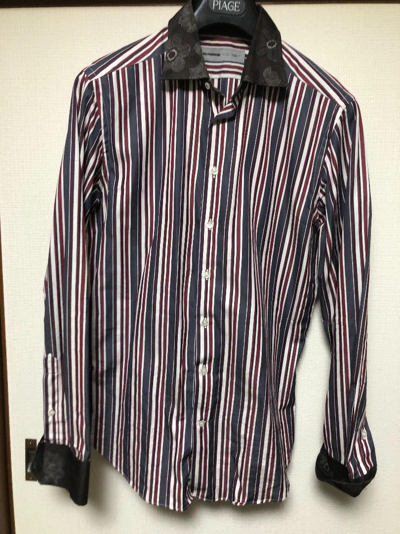 人気激安 美品] エトロ サイズ40 長袖 ブラウス ストライプシャツ 高級 ETRO トップス