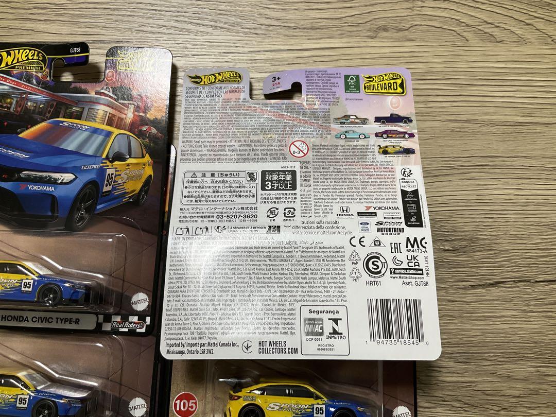 ホットウィール　シビック　hotwheels civic スプーンカラー