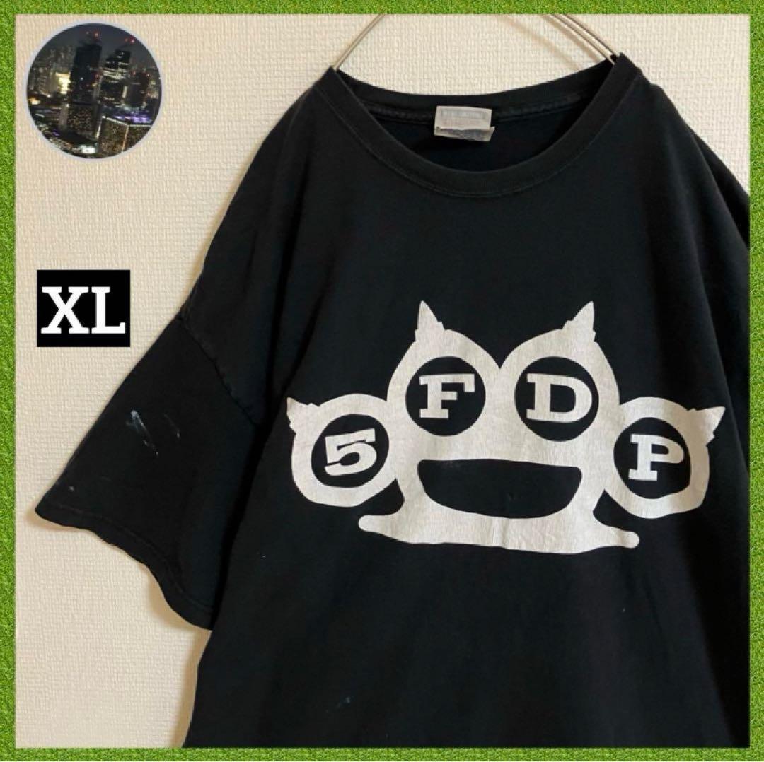 ファイヴフィンガーデスパンチ ヘビメタバンドTシャツバンTバンtフェードtシャツ