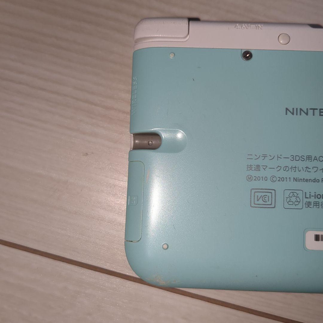 【動作品】ニンテンドー 3DS LL ミントホワイト 本体 任天堂 箱付