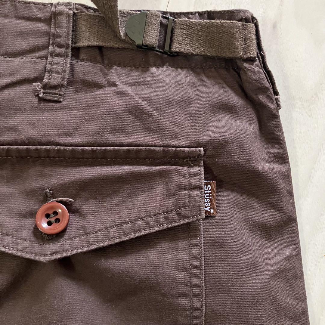 卸売 ブラウン 38 ミリタリーショーツ STUSSY OLD 茶色 メルカリ - パンツ